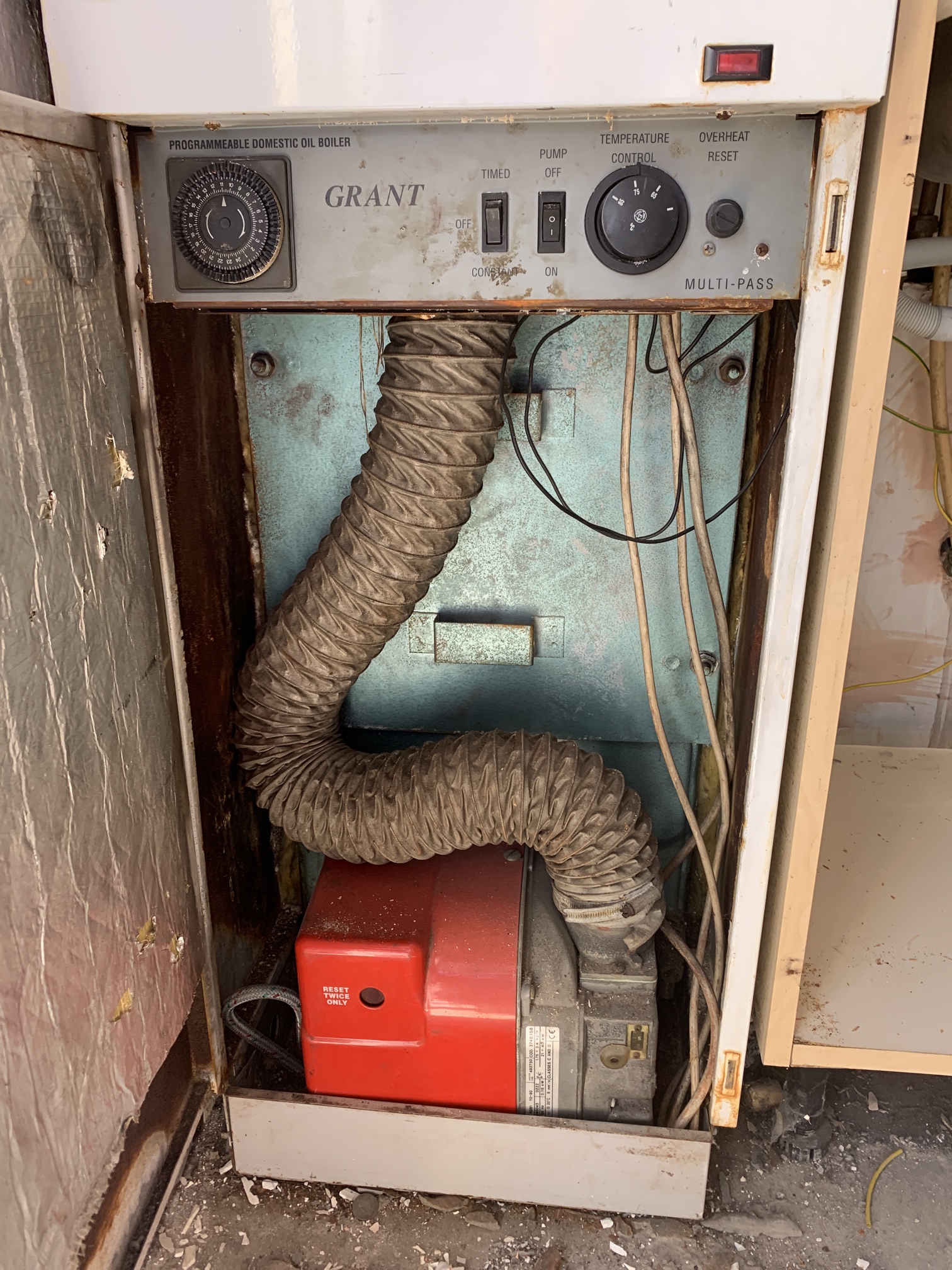 Old Grant Boiler Installation in Kells - Before Photo